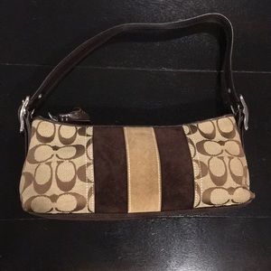 Authentic Coach suede purse